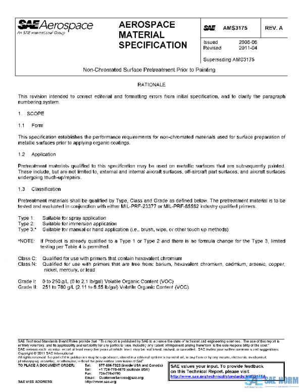 SAE AMS3175A PDF
