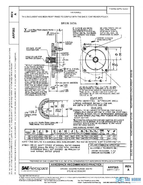 SAE ARP365A PDF SAE ARP365A PDF