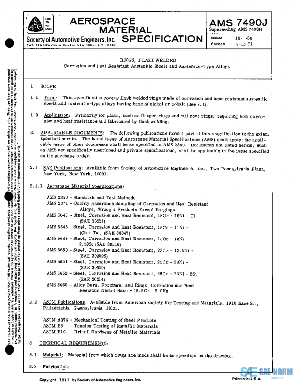 SAE AMS7490J PDF