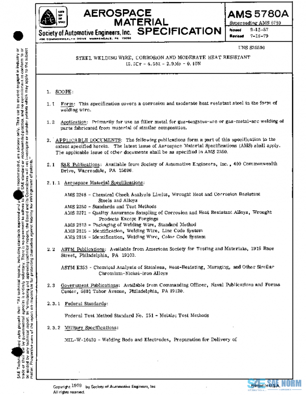 SAE AMS5780A PDF SAE AMS5780A PDF