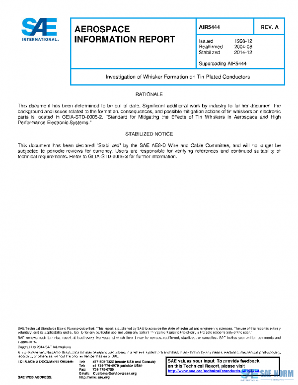 SAE AIR5444A PDF