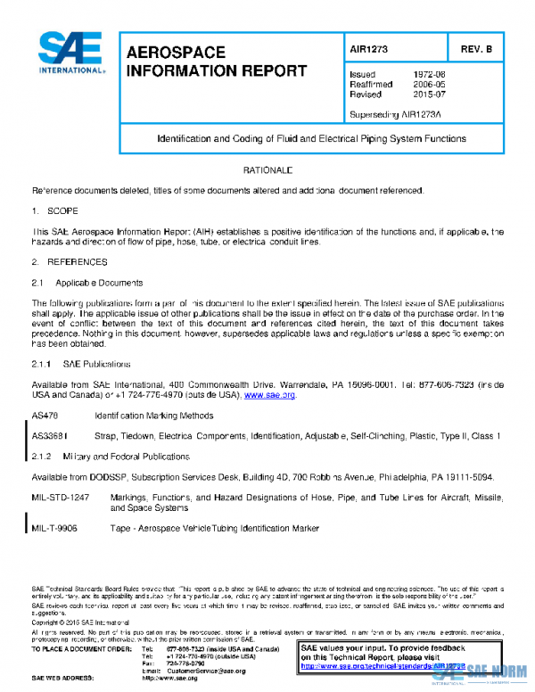 SAE AIR1273B PDF