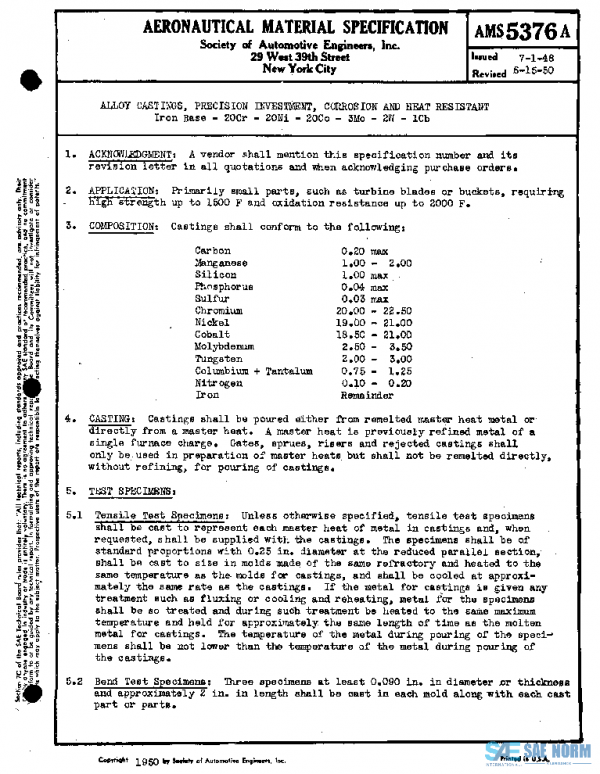 SAE AMS5376A PDF