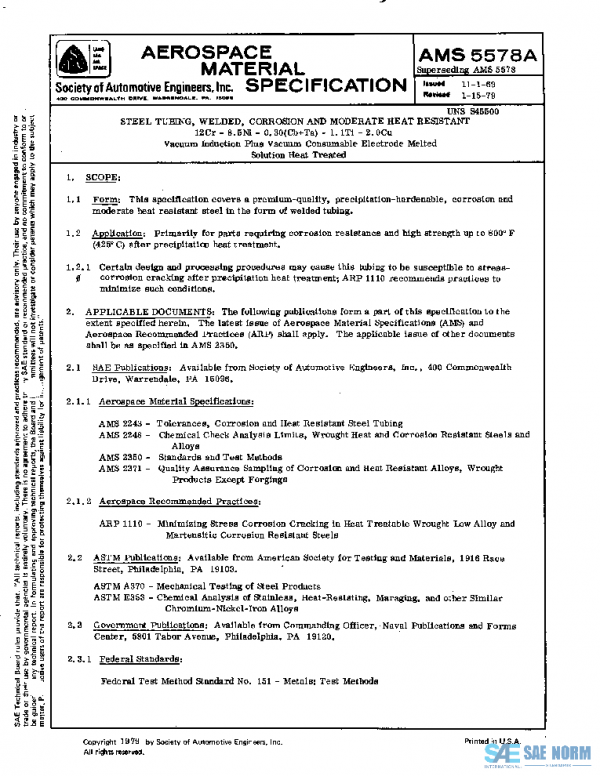SAE AMS5578A PDF SAE AMS5578A PDF