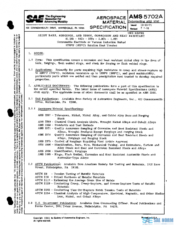 SAE AMS5702A PDF