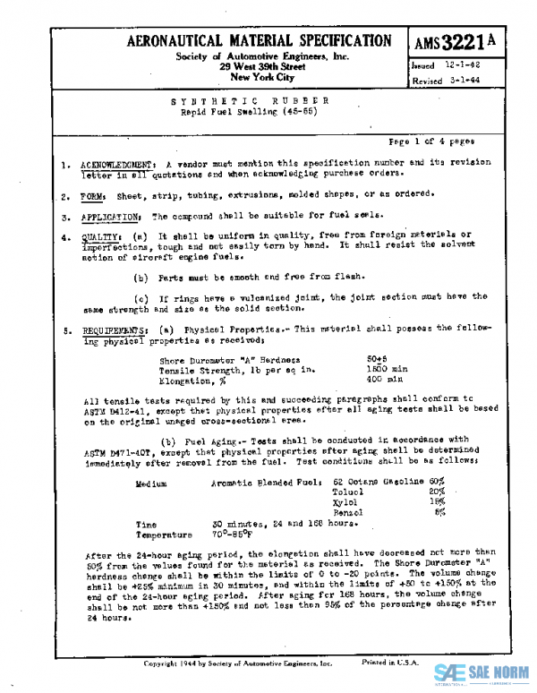 SAE AMS3221A PDF SAE AMS3221A PDF