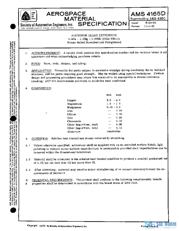 SAE AMS4165D PDF