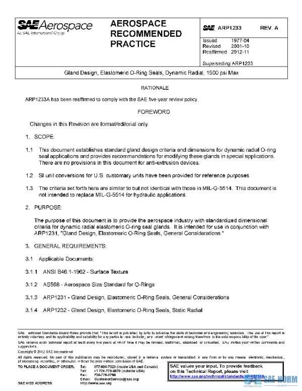 SAE ARP1233A PDF