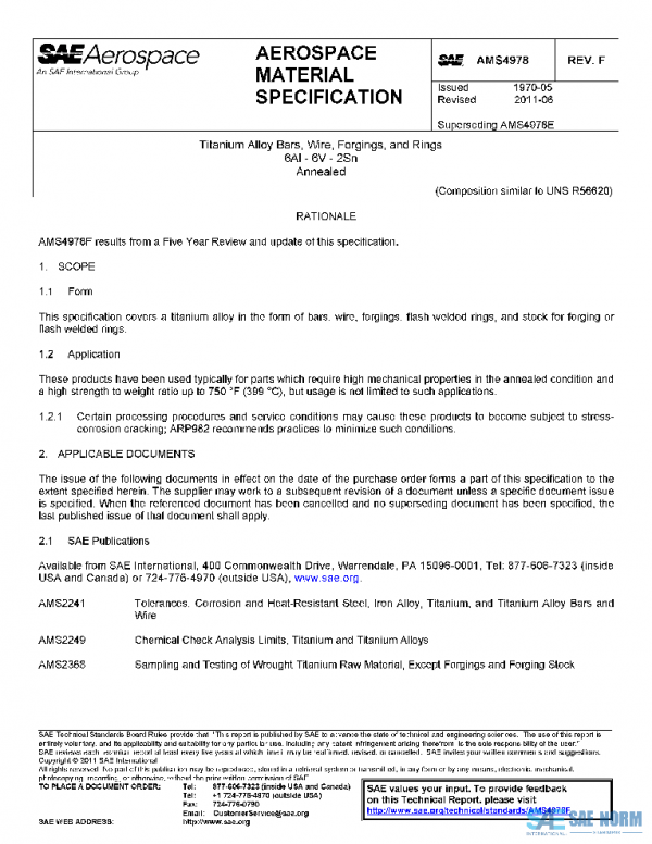SAE AMS4978F PDF