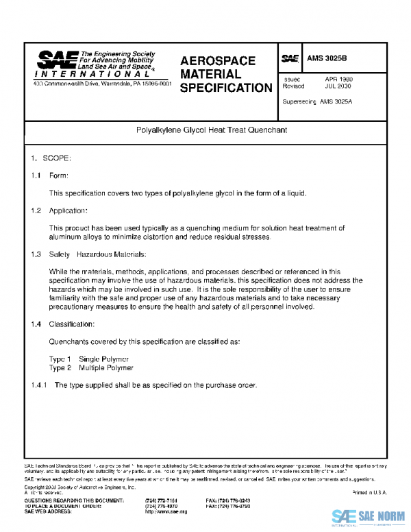 SAE AMS3025B PDF