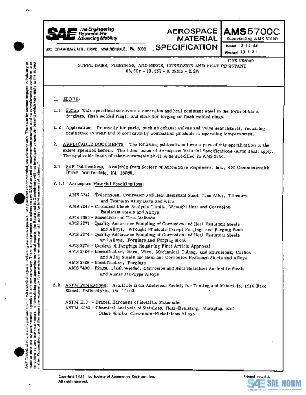 SAE AMS5700C PDF