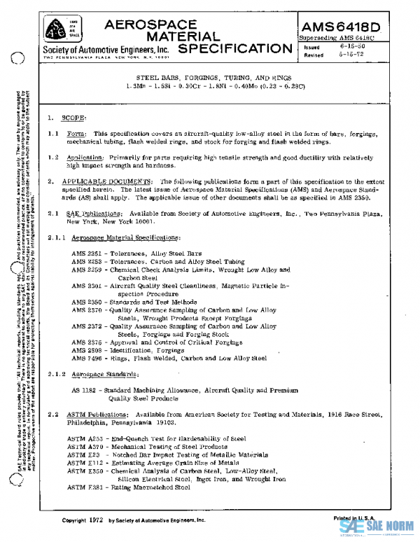 SAE AMS6418D PDF