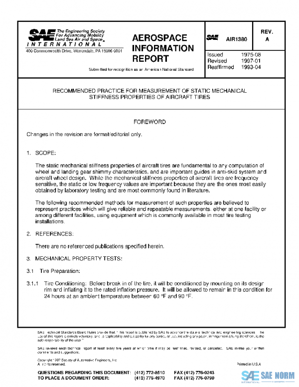 SAE AIR1380A PDF