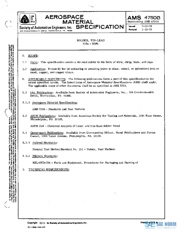SAE AMS4750B PDF