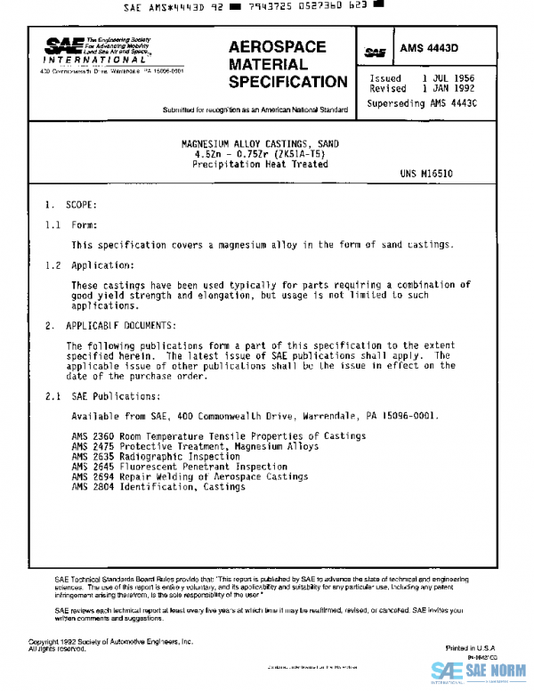 SAE AMS4443D PDF