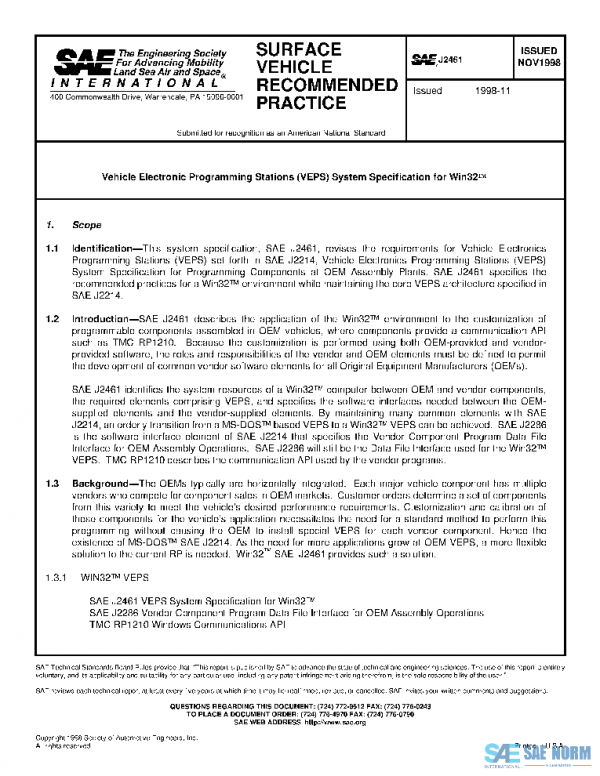 SAE J2461_199811 PDF SAE J2461_199811 PDF