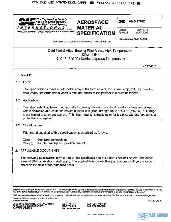 SAE AMS4787E PDF