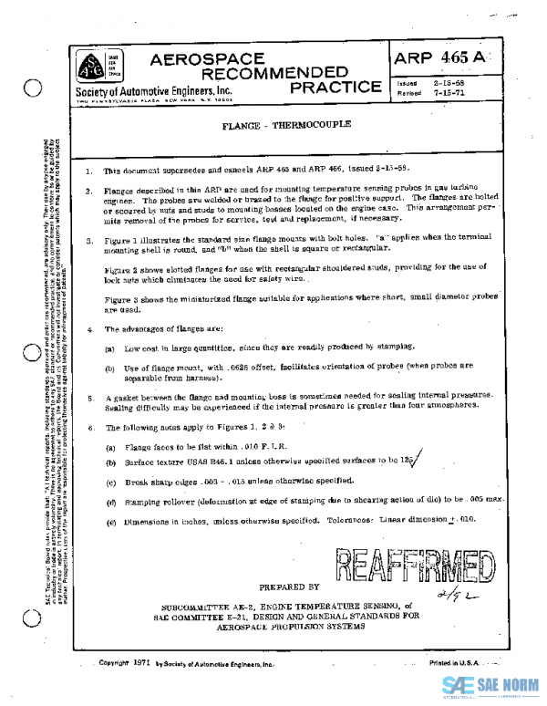 SAE ARP465A PDF