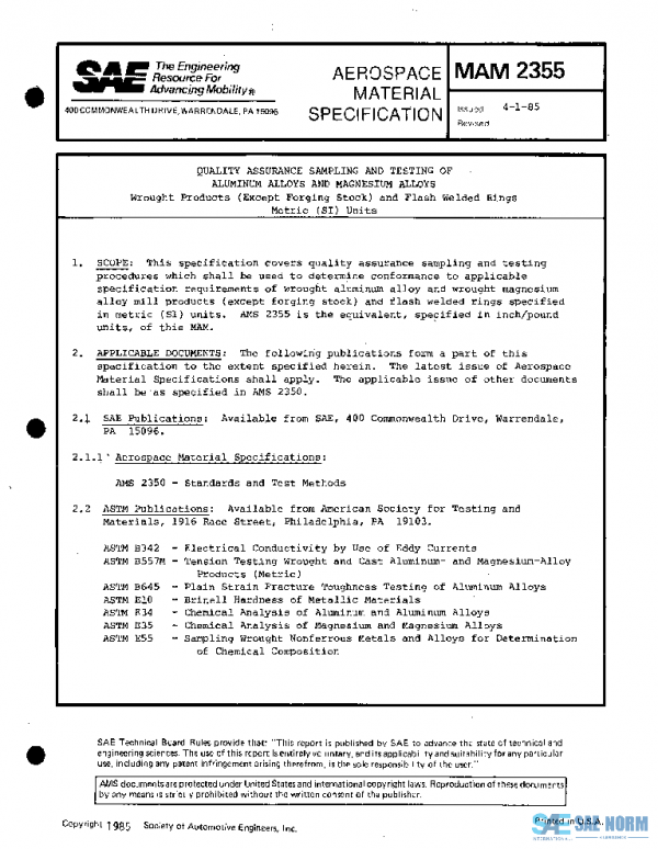 SAE MAM2355 PDF