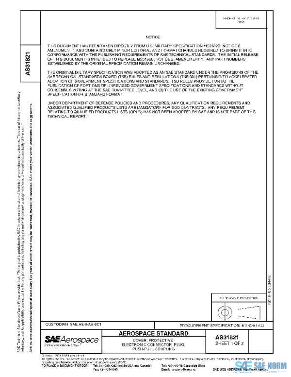 SAE AS31821 PDF