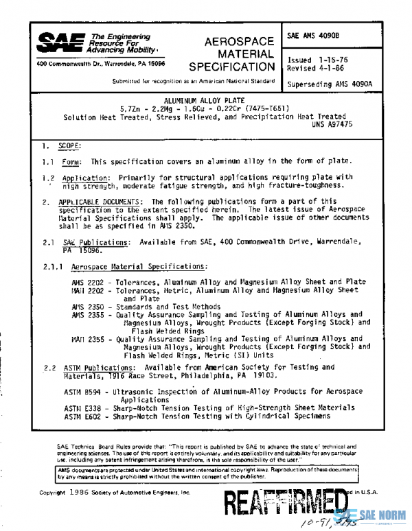 SAE AMS4090B PDF SAE AMS4090B PDF