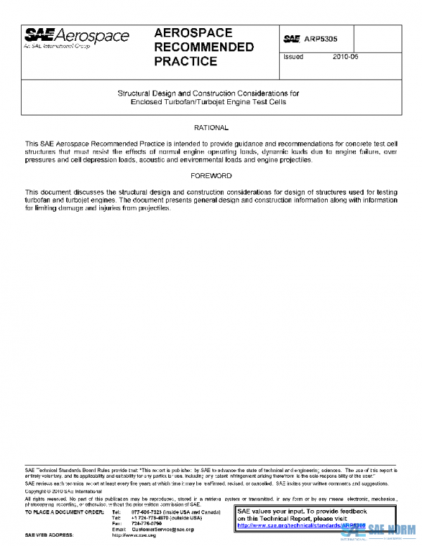 SAE ARP5305 PDF