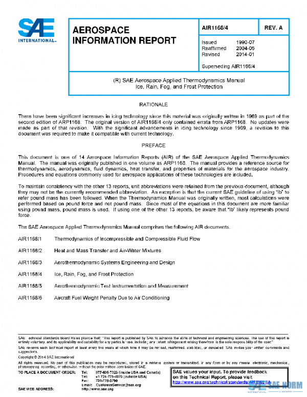 SAE AIR1168/4A PDF