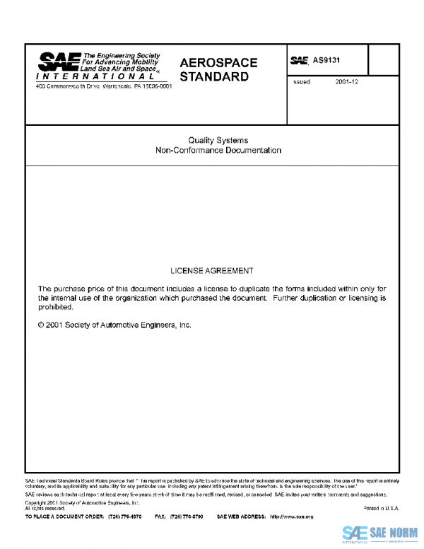 SAE AS9131 PDF
