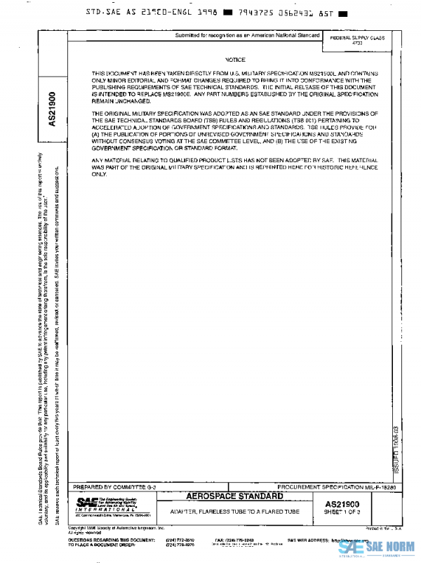SAE AS21900 PDF