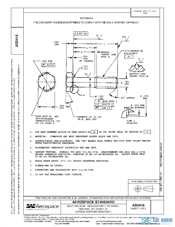 SAE AS3416 PDF