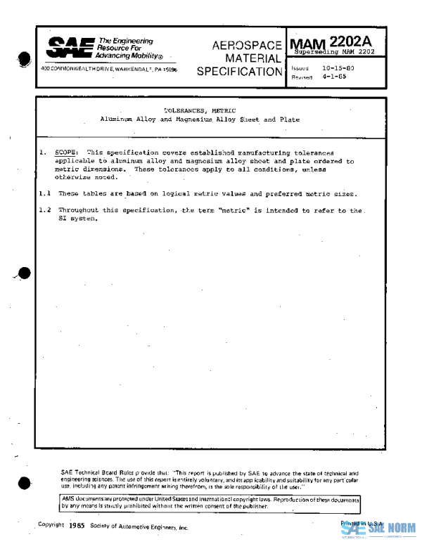 SAE MAM2202A PDF