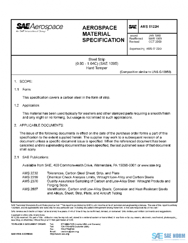 SAE AMS5122H PDF