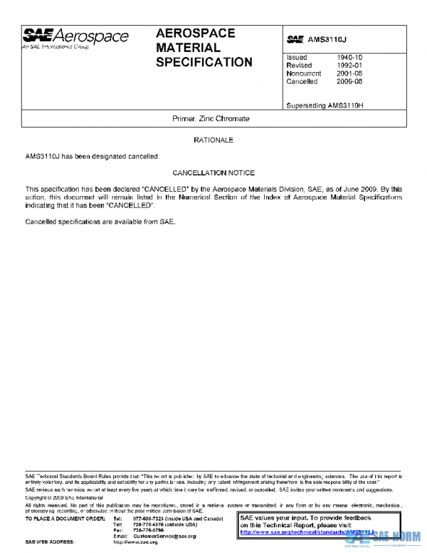 SAE AMS3110J PDF SAE AMS3110J PDF