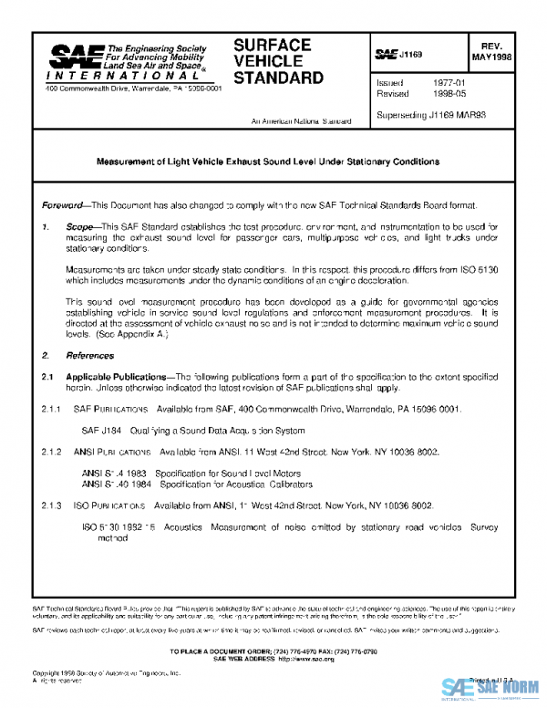 SAE J1169_199805 PDF