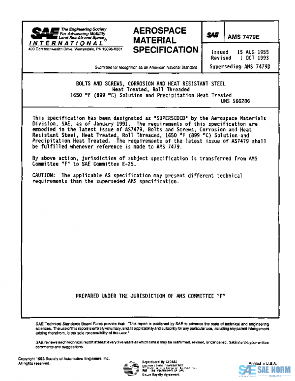SAE AMS7479E PDF