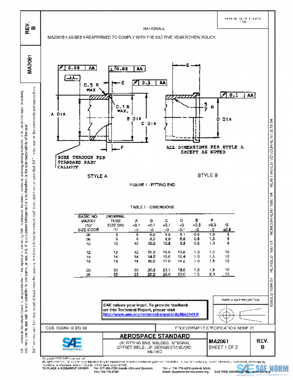 SAE MA2061B PDF SAE MA2061B PDF