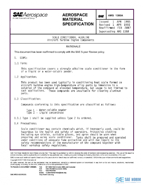 SAE AMS1380A PDF SAE AMS1380A PDF