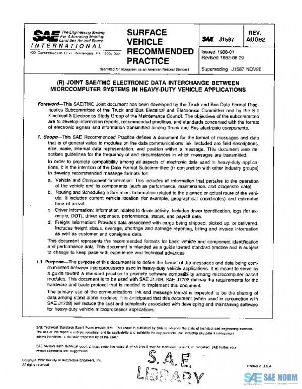 SAE J1587_199208 PDF