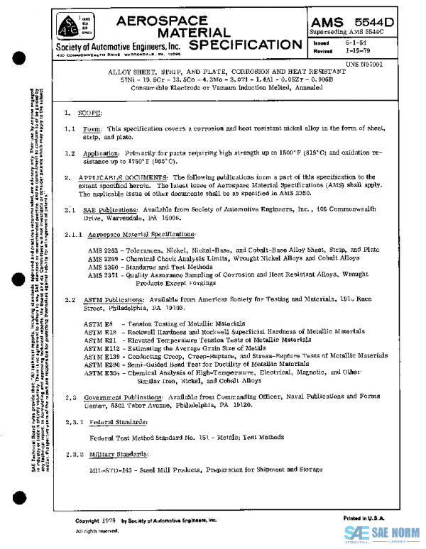 SAE AMS5544D PDF SAE AMS5544D PDF