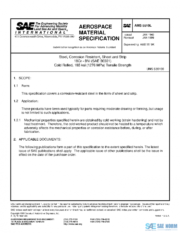 SAE AMS5519L PDF