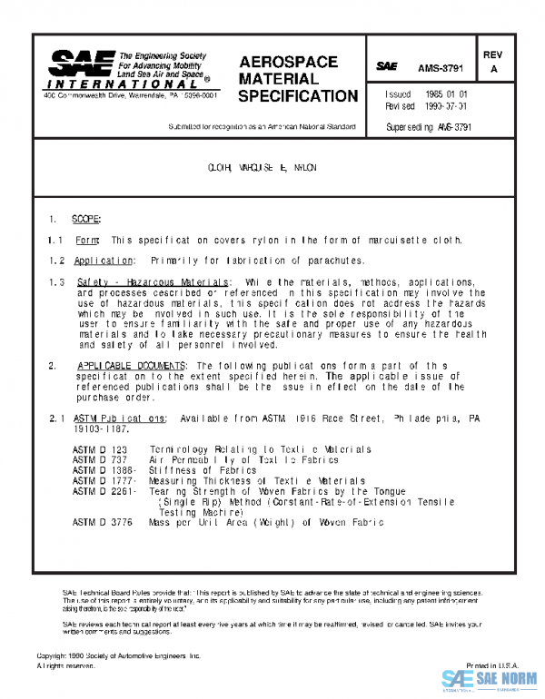 SAE AMS3791A PDF