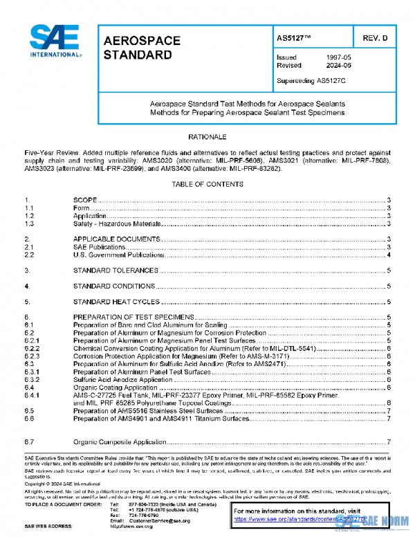 SAE AS5127D PDF SAE AS5127D PDF