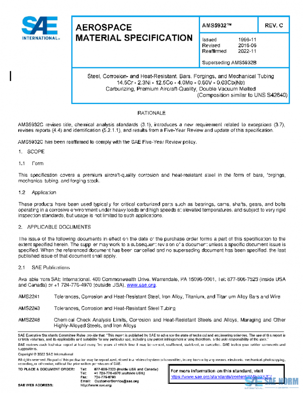 SAE AMS5932C PDF SAE AMS5932C PDF