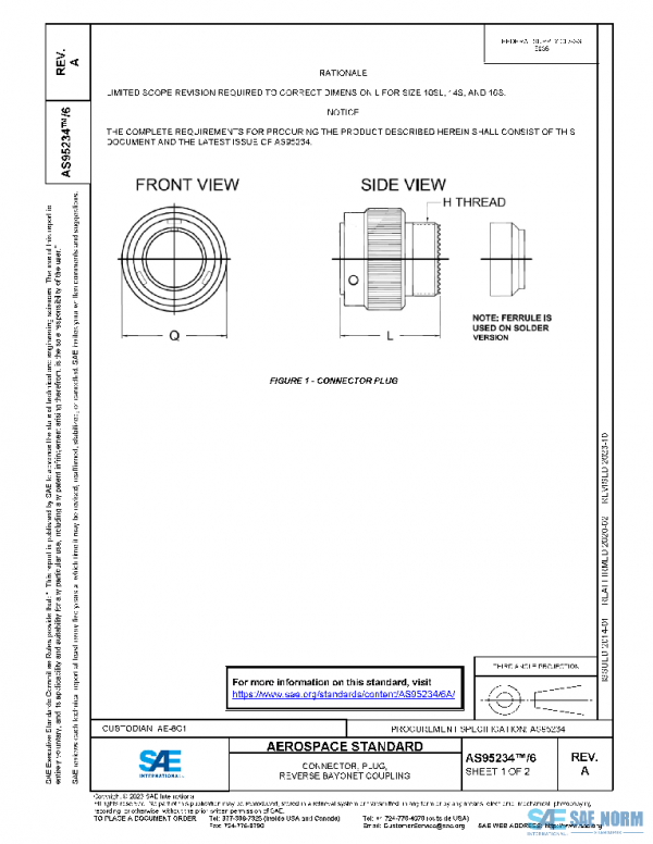 SAE AS95234/6A PDF SAE AS95234/6A PDF