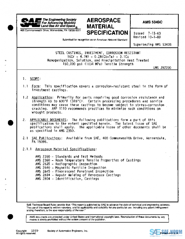 SAE AMS5343C PDF