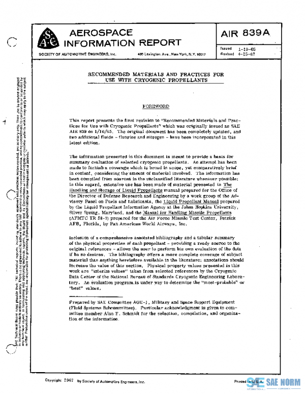 SAE AIR839A PDF SAE AIR839A PDF