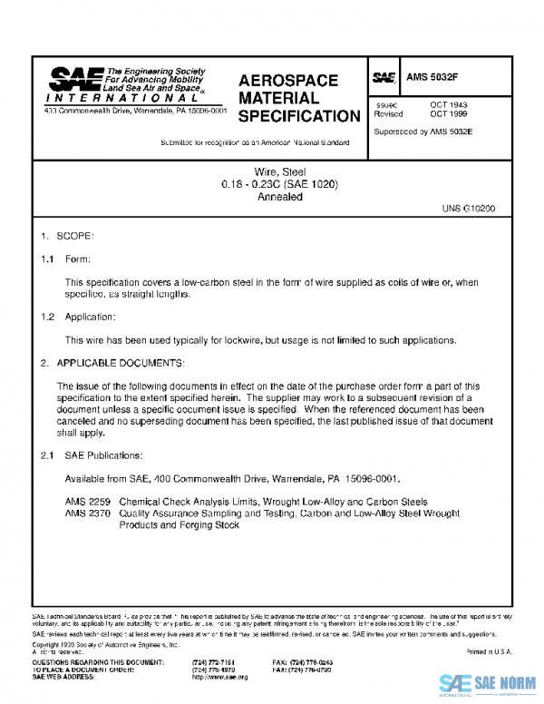 SAE AMS5032F PDF