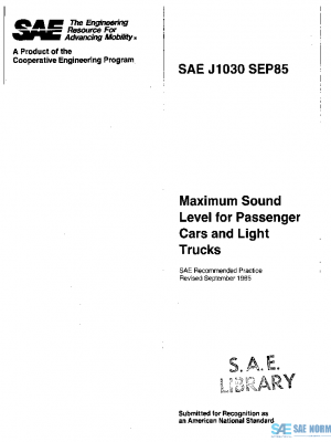 SAE J1030_198509 PDF