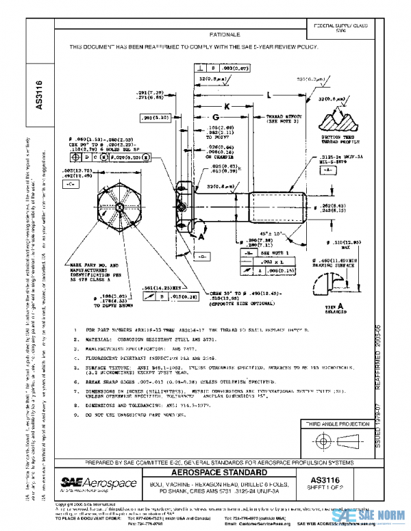 SAE AS3116 PDF