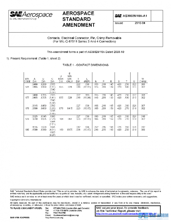 SAE AS39029/18A_A1 PDF SAE AS39029/18A_A1 PDF